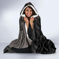 Custom New Zealand Women's Day Hooded Blanket Maori Tribal Girl and Silver Fern Pattern LT03 - Polynesian Pride