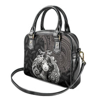 Custom New Zealand Women's Day Shoulder Handbag Maori Tribal Girl and Silver Fern Pattern LT03 - Polynesian Pride