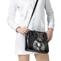Custom New Zealand Women's Day Shoulder Handbag Maori Tribal Girl and Silver Fern Pattern LT03 - Polynesian Pride