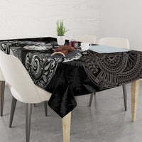 Custom New Zealand Women's Day Tablecloth Maori Tribal Girl and Silver Fern Pattern LT03 - Polynesian Pride
