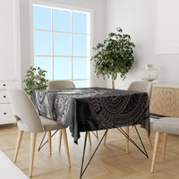 Custom New Zealand Women's Day Tablecloth Maori Tribal Girl and Silver Fern Pattern LT03 - Polynesian Pride