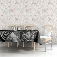 Custom New Zealand Women's Day Tablecloth Maori Tribal Girl and Silver Fern Pattern LT03 - Polynesian Pride