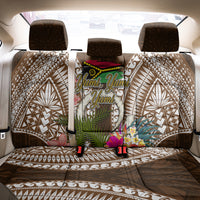 Vanuatu Selebretem 44th Indipendens Dei Back Car Seat Cover Yumi Pig Tusk and Namele Fern LT03 - Polynesian Pride