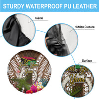 Vanuatu Selebretem 44th Indipendens Dei Spare Tire Cover Yumi Pig Tusk and Namele Fern LT03 - Polynesian Pride