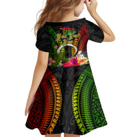 Vanuatu Independence Day Family Matching Short Sleeve Bodycon Dress and Hawaiian Shirt Tugeta Yumi Selebretem Indipendens Dei LT03 - Polynesian Pride