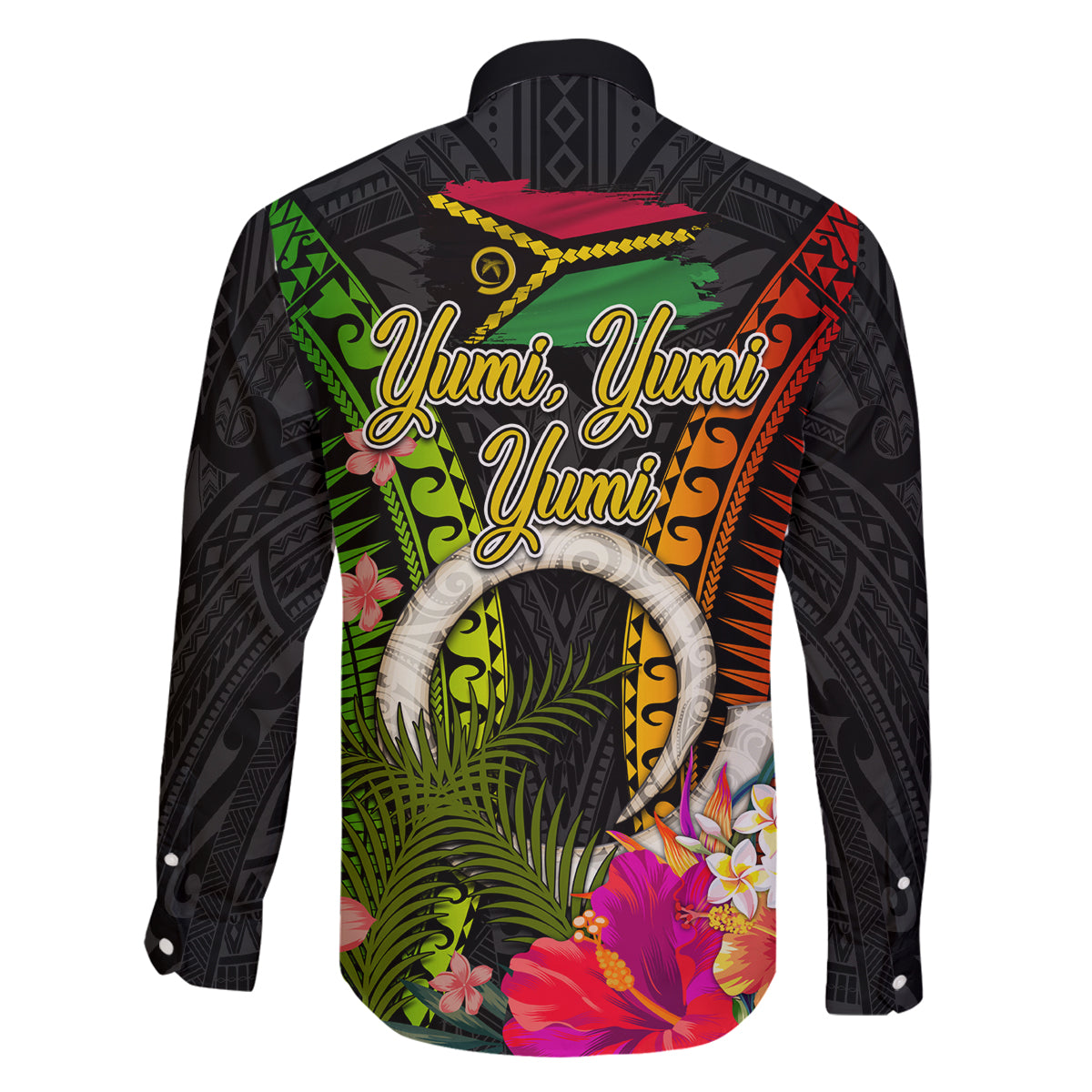 Vanuatu Independence Day Family Matching Tank Maxi Dress and Hawaiian Shirt Tugeta Yumi Selebretem Indipendens Dei LT03 - Polynesian Pride