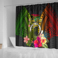 Vanuatu Independence Day Shower Curtain Tugeta Yumi Selebretem Indipendens Dei