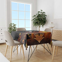 New Zealand and Australia Together Tablecloth Maori Tattoo Paua Shell mix Aboriginal Pattern