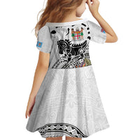 Fiji Iguana Family Matching Off Shoulder Maxi Dress and Hawaiian Shirt Tapa Tribal Tattoo and Hibiscus LT03 - Polynesian Pride
