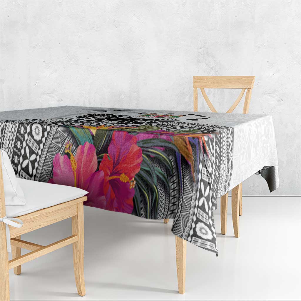 Fiji Iguana Tablecloth Tapa Tribal Tattoo and Hibiscus LT03 - Polynesian Pride