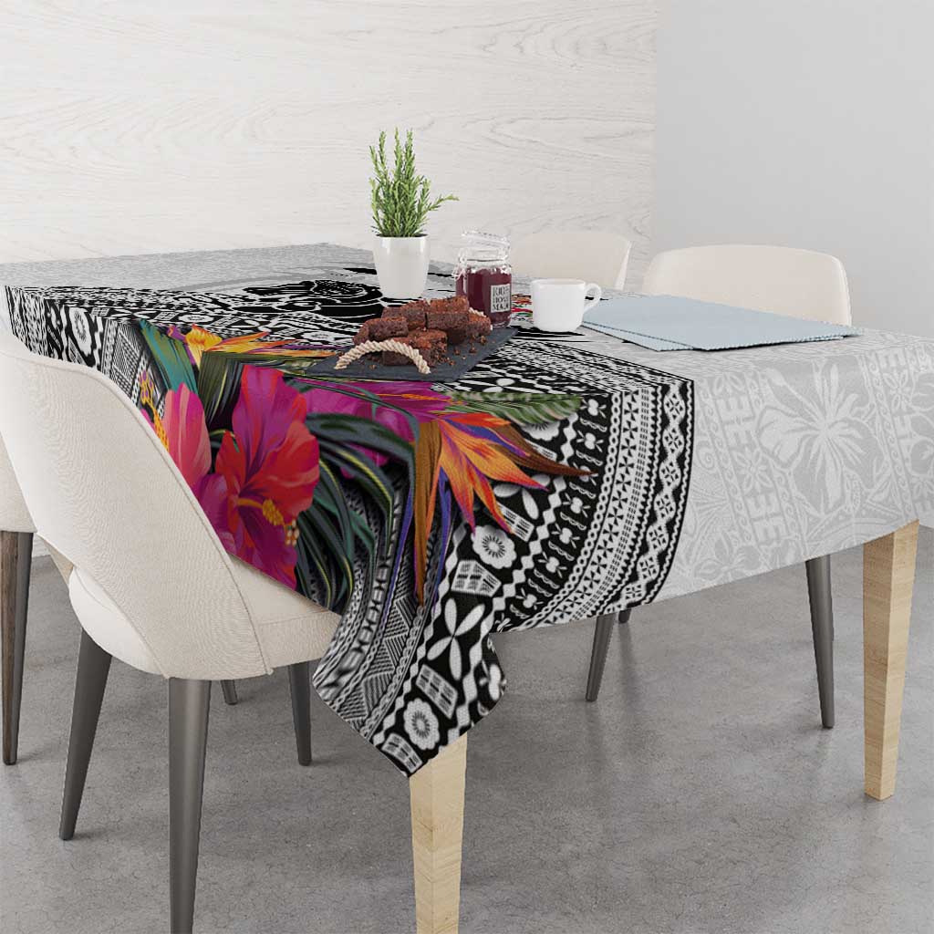 Fiji Iguana Tablecloth Tapa Tribal Tattoo and Hibiscus LT03 - Polynesian Pride