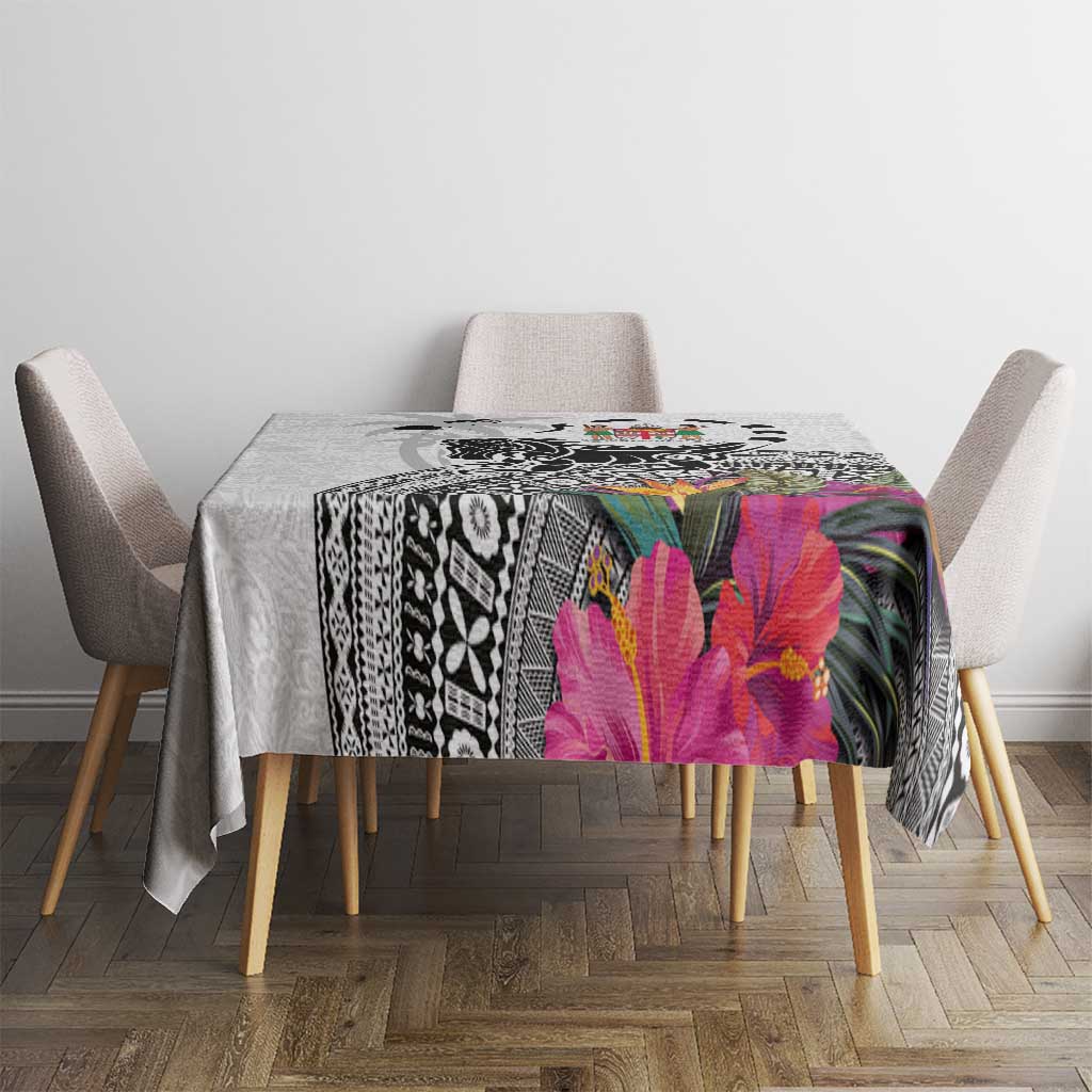 Fiji Iguana Tablecloth Tapa Tribal Tattoo and Hibiscus LT03 - Polynesian Pride