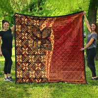 Samoan Pacific Tribal Flower Geometric Art Tattoos Quilt Siapo Pattern Flame Sunset LT03 - Polynesian Pride
