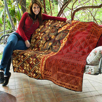 Samoan Pacific Tribal Flower Geometric Art Tattoos Quilt Siapo Pattern Flame Sunset LT03 - Polynesian Pride