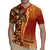 Samoan Pacific Tribal Flower Geometric Art Tattoos Rugby Jersey Siapo Pattern Flame Sunset - Polynesian Pride