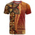 Samoan Pacific Tribal Flower Geometric Art Tattoos T Shirt Siapo Pattern Flame Sunset - Polynesian Pride