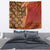 Samoan Pacific Tribal Flower Geometric Art Tattoos Tapestry Siapo Pattern Flame Sunset - Polynesian Pride