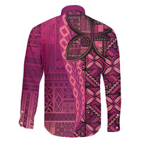Samoan Pacific Tribal Flower Geometric Art Tattoos Family Matching Mermaid Dress and Hawaiian Shirt Siapo Pattern Romantic Rose LT03 - Polynesian Pride