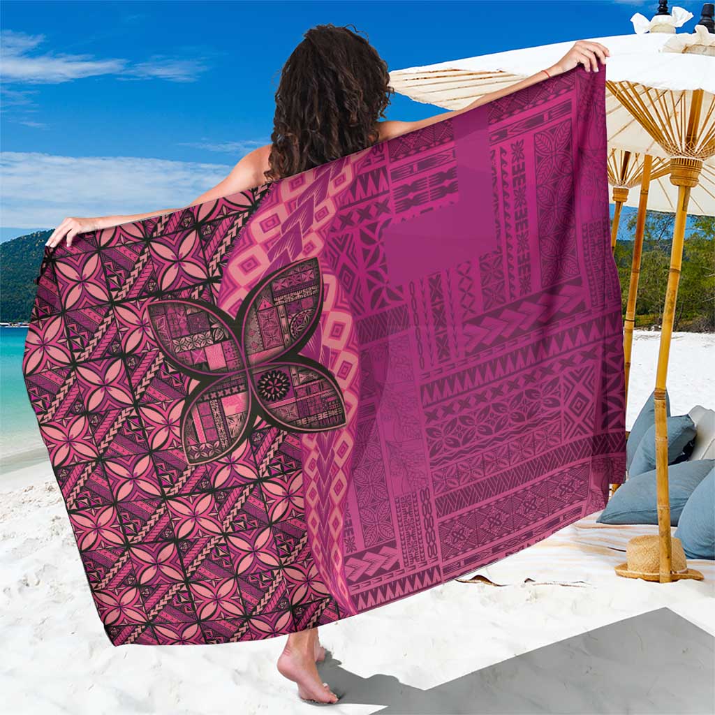 Samoan Pacific Tribal Flower Geometric Art Tattoos Sarong Siapo Pattern Romantic Rose - Polynesian Pride