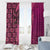 Samoan Pacific Tribal Flower Geometric Art Tattoos Window Curtain Siapo Pattern Romantic Rose - Polynesian Pride