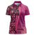 Samoan Pacific Tribal Flower Geometric Art Tattoos Women Polo Shirt Siapo Pattern Romantic Rose - Polynesian Pride