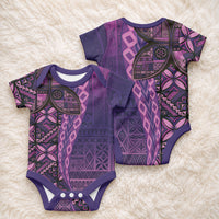 Samoan Pacific Tribal Flower Geometric Art Tattoos Baby Onesie