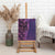Samoan Pacific Tribal Flower Geometric Art Tattoos Canvas Wall Art Siapo Pattern Purple Haze - Polynesian Pride