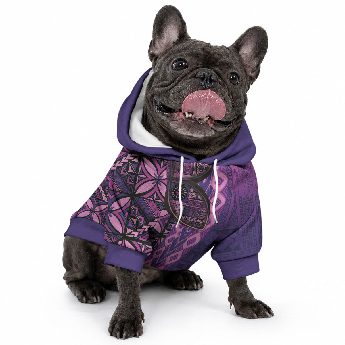 Samoan Pacific Tribal Flower Geometric Art Tattoos Pet Hoodie