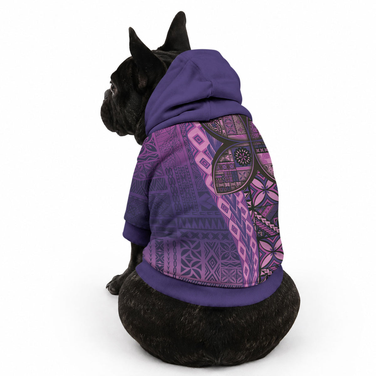 Samoan Pacific Tribal Flower Geometric Art Tattoos Pet Hoodie