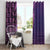 Samoan Pacific Tribal Flower Geometric Art Tattoos Window Curtain Siapo Pattern Purple Haze - Polynesian Pride
