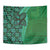Samoan Pacific Tribal Flower Geometric Art Tattoos Tapestry Siapo Pattern Emerald Glow - Polynesian Pride