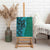 Samoan Pacific Tribal Flower Geometric Art Tattoos Canvas Wall Art Siapo Pattern Turquoise Tide - Polynesian Pride