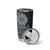 Fijian Masi Tribal Tattoos Art Pattern Tumbler Cup Navy Color Half Style - Polynesian Pride
