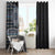 Fijian Masi Tribal Tattoos Art Pattern Window Curtain Navy Color Half Style - Polynesian Pride