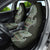 Fijian Masi Tribal Tattoos Art Pattern Car Seat Cover Green Color Half Style - Polynesian Pride