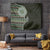 Fijian Masi Tribal Tattoos Art Pattern Tapestry Green Color Half Style - Polynesian Pride