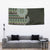 Fijian Masi Tribal Tattoos Art Pattern Tapestry Green Color Half Style - Polynesian Pride