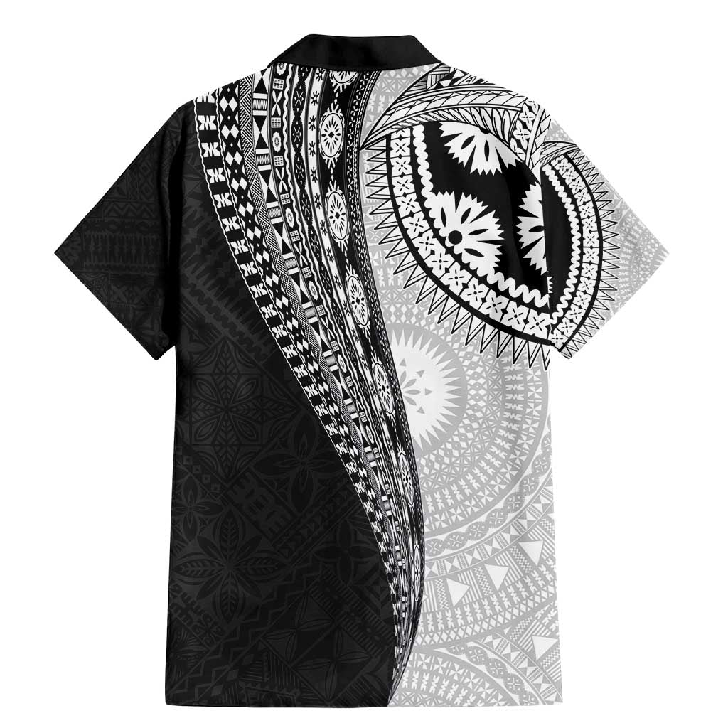 Fijian Masi Tattoos Family Matching Mermaid Dress and Hawaiian Shirt with Tapa Tribal Pattern LT03 - Polynesian Pride