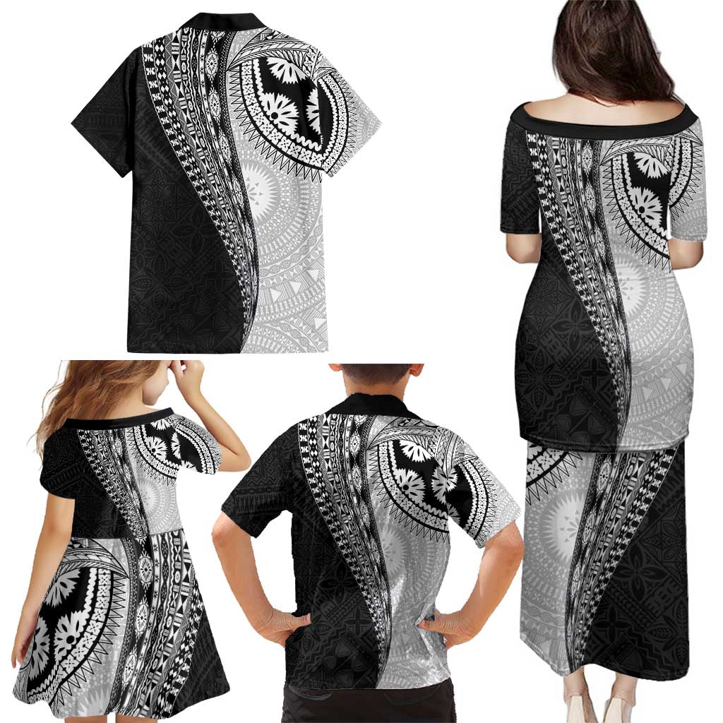 Fijian Masi Tattoos Family Matching Puletasi and Hawaiian Shirt with Tapa Tribal Pattern LT03 - Polynesian Pride