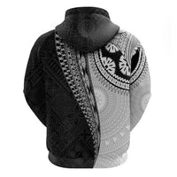 Fijian Masi Tattoos Hoodie with Tapa Tribal Pattern - Polynesian Pride