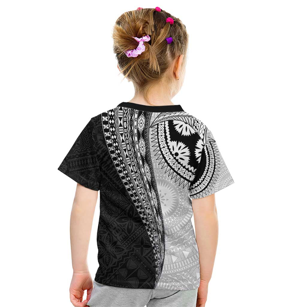 Fijian Masi Tattoos Kid T Shirt with Tapa Tribal Pattern LT03 - Polynesian Pride