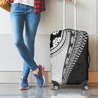 Fijian Masi Tattoos Luggage Cover with Tapa Tribal Pattern LT03 - Polynesian Pride