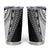 Fijian Masi Tattoos Tumbler Cup with Tapa Tribal Pattern - Polynesian Pride