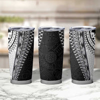 Fijian Masi Tattoos Tumbler Cup with Tapa Tribal Pattern LT03 - Polynesian Pride