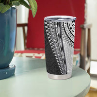 Fijian Masi Tattoos Tumbler Cup with Tapa Tribal Pattern LT03 - Polynesian Pride