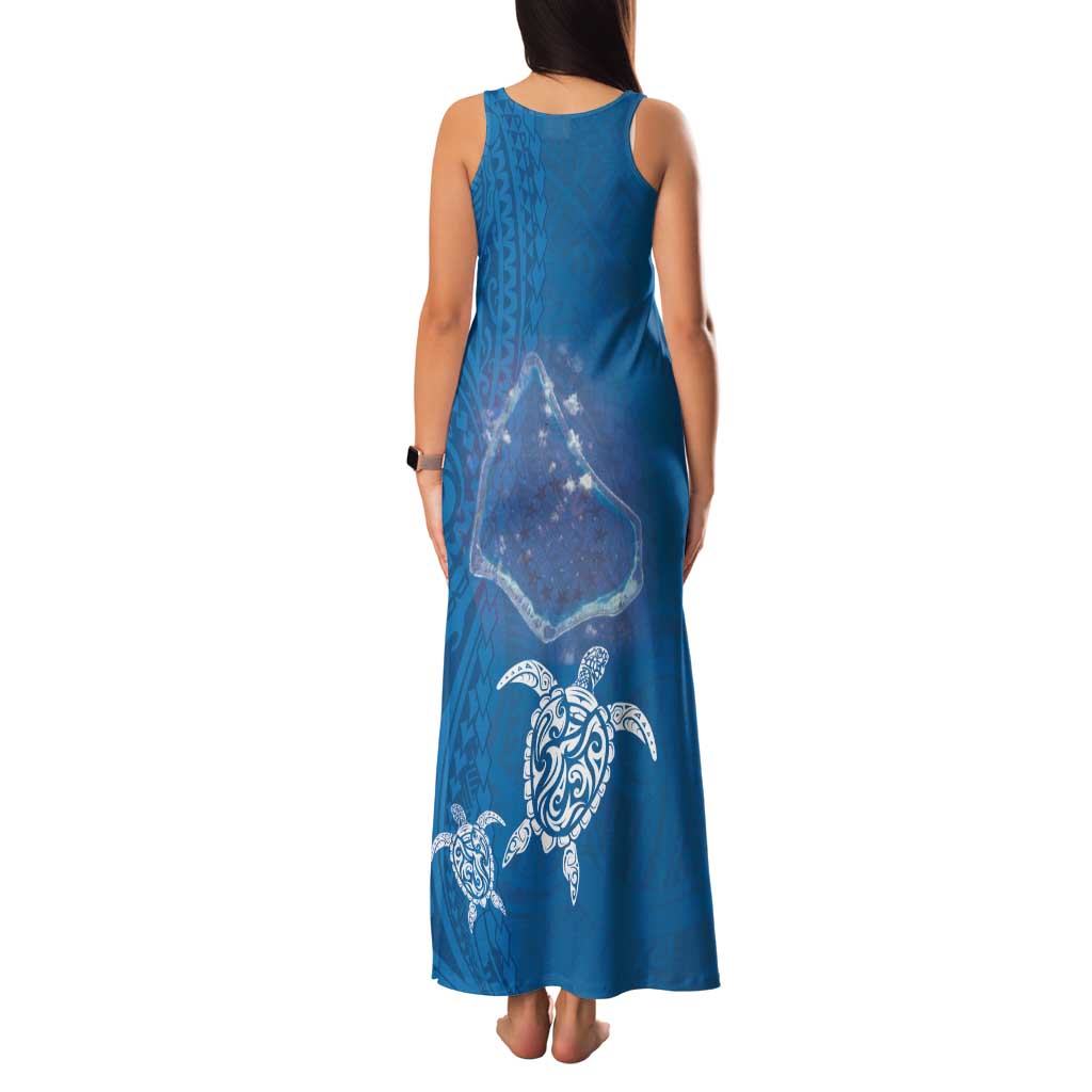 Cook Islands Manihiki Atoll Family Matching Tank Maxi Dress and Hawaiian Shirt Maori Turtle and Polynesian Pattern LT03 - Polynesian Pride