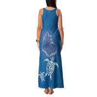 Cook Islands Manihiki Atoll Family Matching Tank Maxi Dress and Hawaiian Shirt Maori Turtle and Polynesian Pattern LT03 - Polynesian Pride