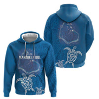 Cook Islands Manihiki Atoll Hoodie Maori Turtle and Polynesian Pattern