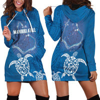 Cook Islands Manihiki Atoll Hoodie Dress Maori Turtle and Polynesian Pattern LT03 - Polynesian Pride