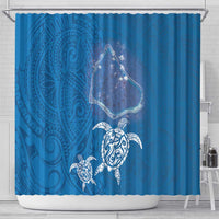 Cook Islands Manihiki Atoll Shower Curtain Maori Turtle and Polynesian Pattern LT03 - Polynesian Pride